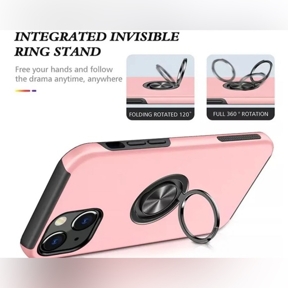 For iPhone All iPhone Pro Case Ring Stand + Lens Protector - Picture 5 of 13